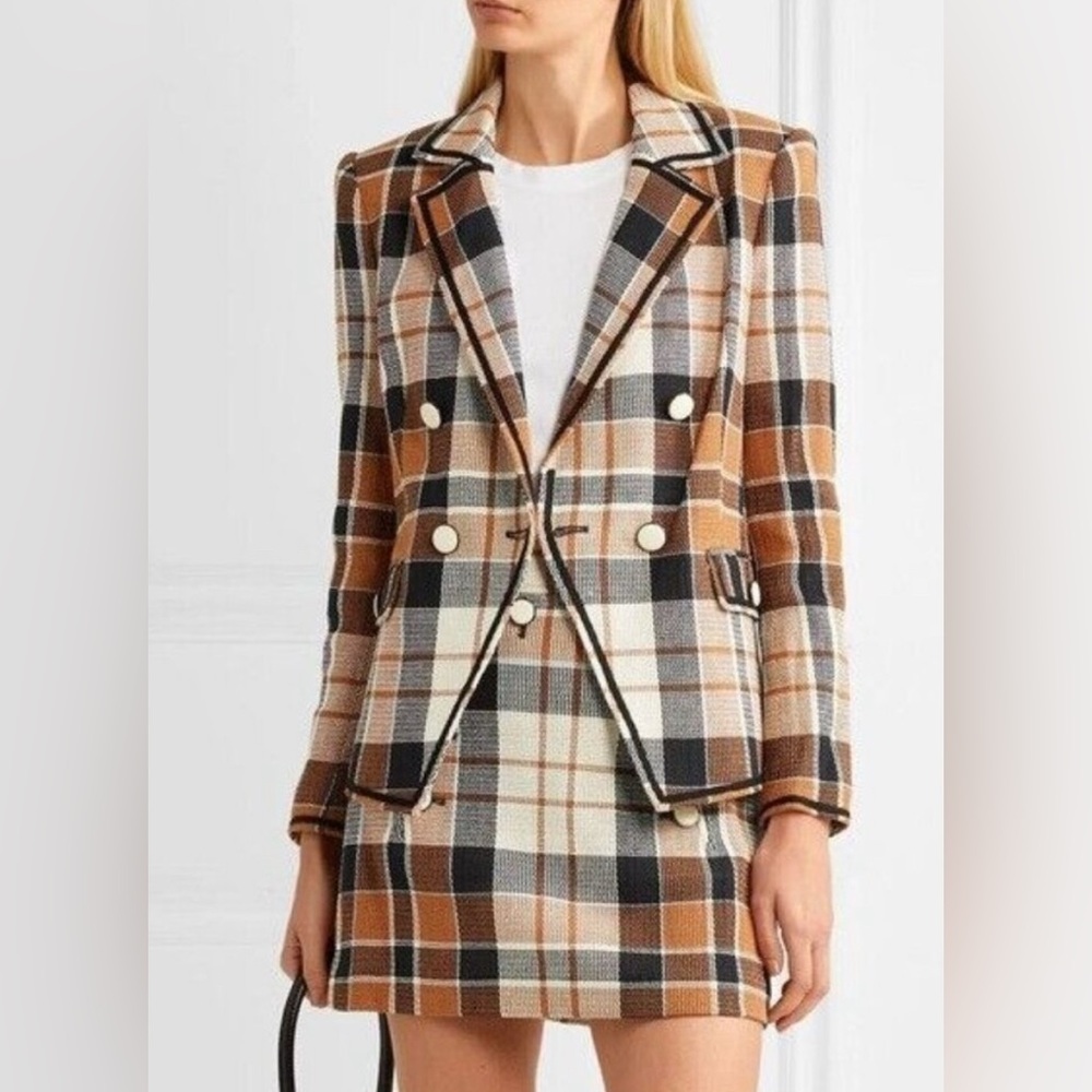 Veronica Beard Utah Plaid Jacket, Size 4.
